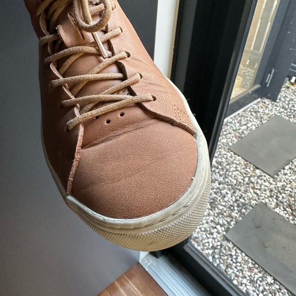 Lacoste L12.12 unlined leather tan sneaker -38 - Picture 6 of 13